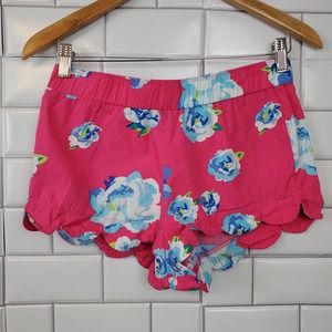 MUD PIE | FLORAL PULL ON 100% COTTON CUT OFF SHORT SHORTS WOMEN'S SIZE XS